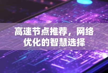 高速节点推荐，网络优化的智慧选择