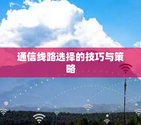 通信线路选择的技巧与策略 通信线路选择的技巧与策略