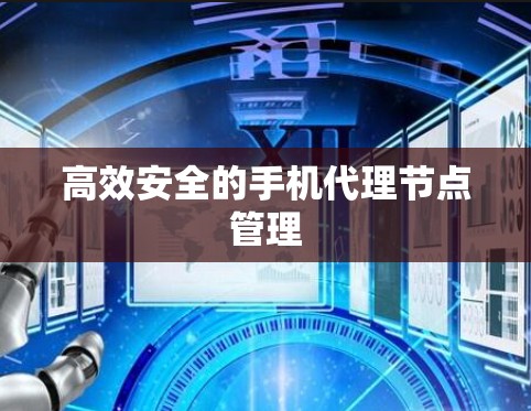 高效安全的手机代理节点管理