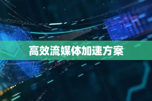 高效流媒体加速方案
