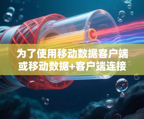 为了使用移动数据客户端或移动数据+客户端连接到本地服务器，按照以下步骤操作
