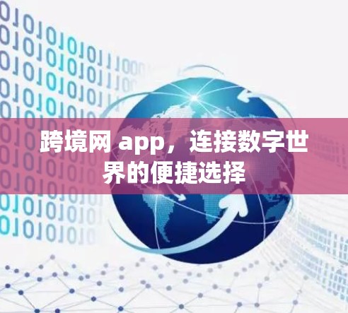 跨境网 app，连接数字世界的便捷选择